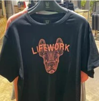 [S] LIFEWORK TURNS RADOK T-SHIRT,BLACK, LW225TS79540 (SLW31)