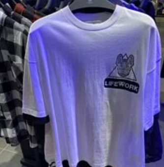[S] LIFEWORK TEE SHIRT,WHITE, LW192TS304-1-00 (SLW34)