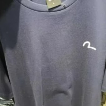 [S] EVISU PLANNED HILLS ENGLISH ROUGE SHORT SLEEVE T-SHIRT,NAVY, EU5UTS903-NAVY (SEV13)