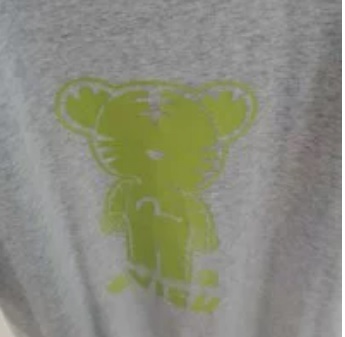 [S] EVISU BIG LOGO SHORT SLEEVE T-SHIRT,MELANGE GREY, EU5UTS921R4-MELANGE GREY (SEV20)