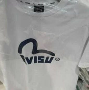 [S] EVISU LOGO AND WORD TEE SHIRT,WHITE, EU2UTS716-WHITE (SEV21)