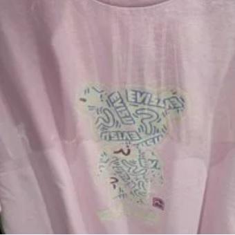 [S] EVISU SHORT SLEEVE T-SHIRT,PINK, EU5UTS926-PINK (SEV23)