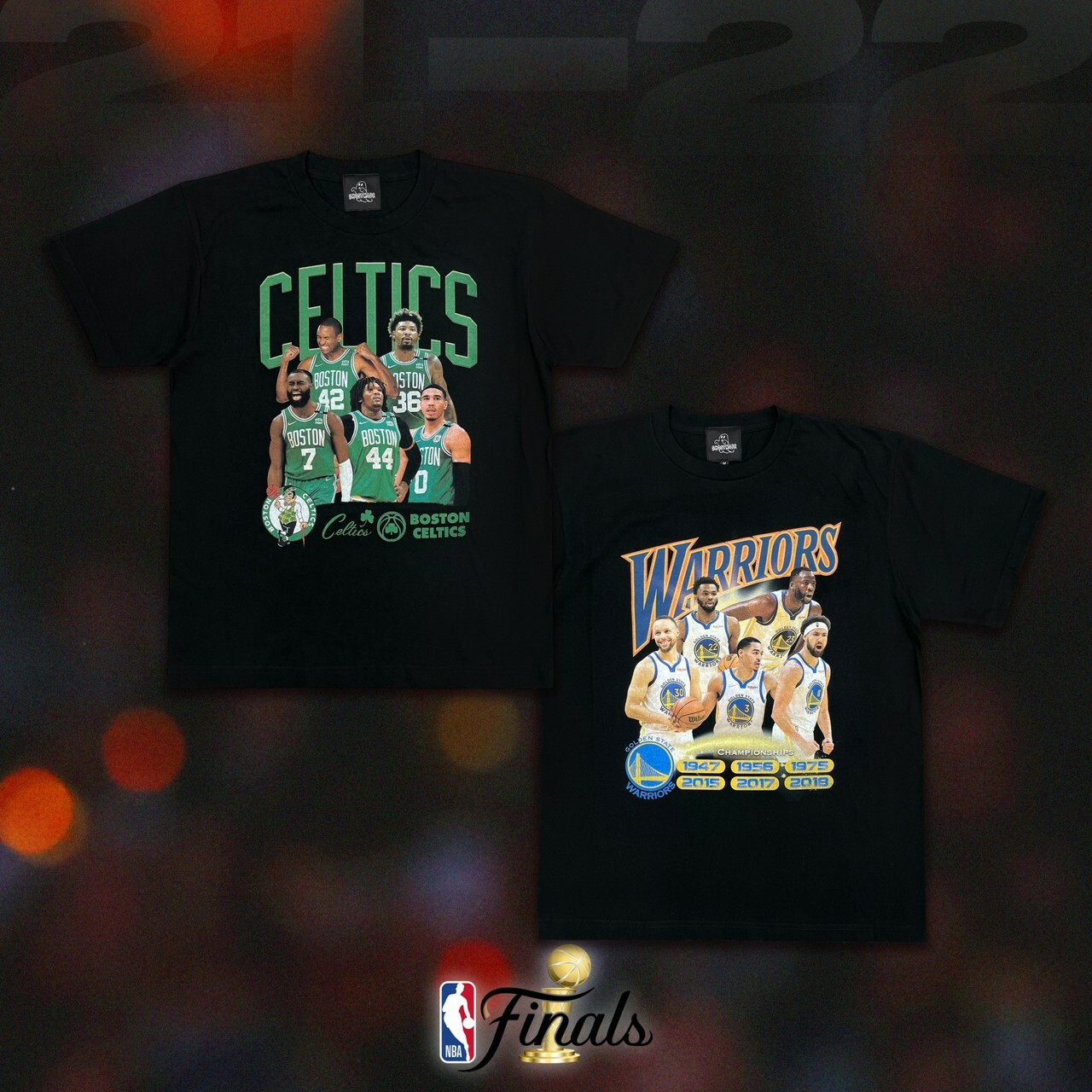 GHOST MADE 《 CELTICS vs WARRIORS 》賽爾提克 vs 金州勇士 冠軍賽 短袖T