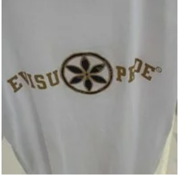 [S] EVISU CAST APPLIQUE ORIENTAL LOOSE FIT,WHITE, EU2UTS710-WHITE (SEV25)