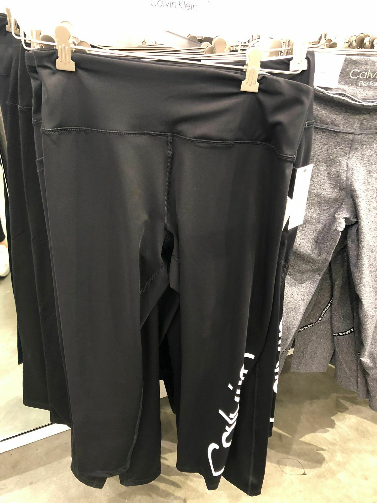 [S] CALVIN KLEIN CALVIN KLEIN GYM LEGGINGS, BLACK, PFCP6789-BLK, FINAL SALE (SCK26)