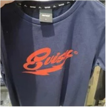 [S] EVISU RETRO 1ST ENGLISH SLIM FIT T-SHIRT,NAVY, EU2FTS953-NAVY (SEV31)