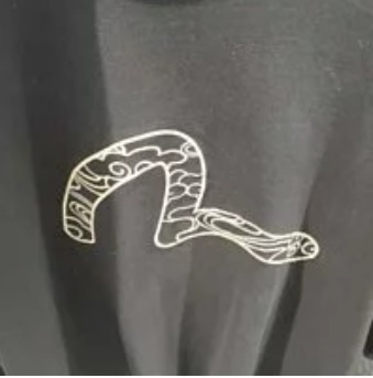 [S] EVISU BIG HILLS CLOUD EMBROIDERED LOOSE FIT T-SHIRT,BLACK, EU5UTS714-BLACK (SEV34)