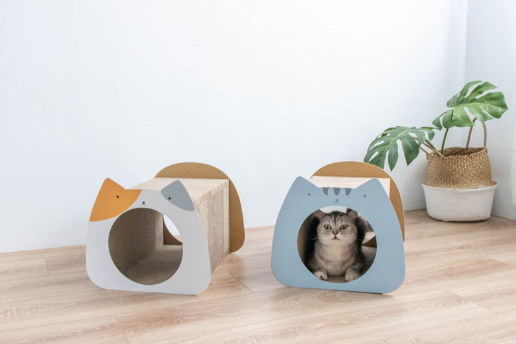 Angle Wave 呆萌貓隧道 (虎斑藍, 三花)