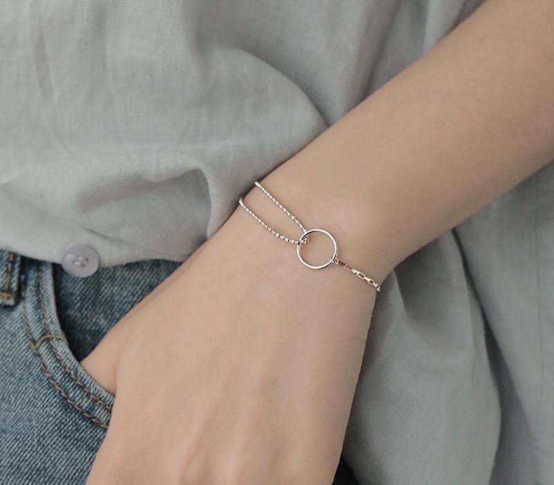 幾何圓圈復古手鍊