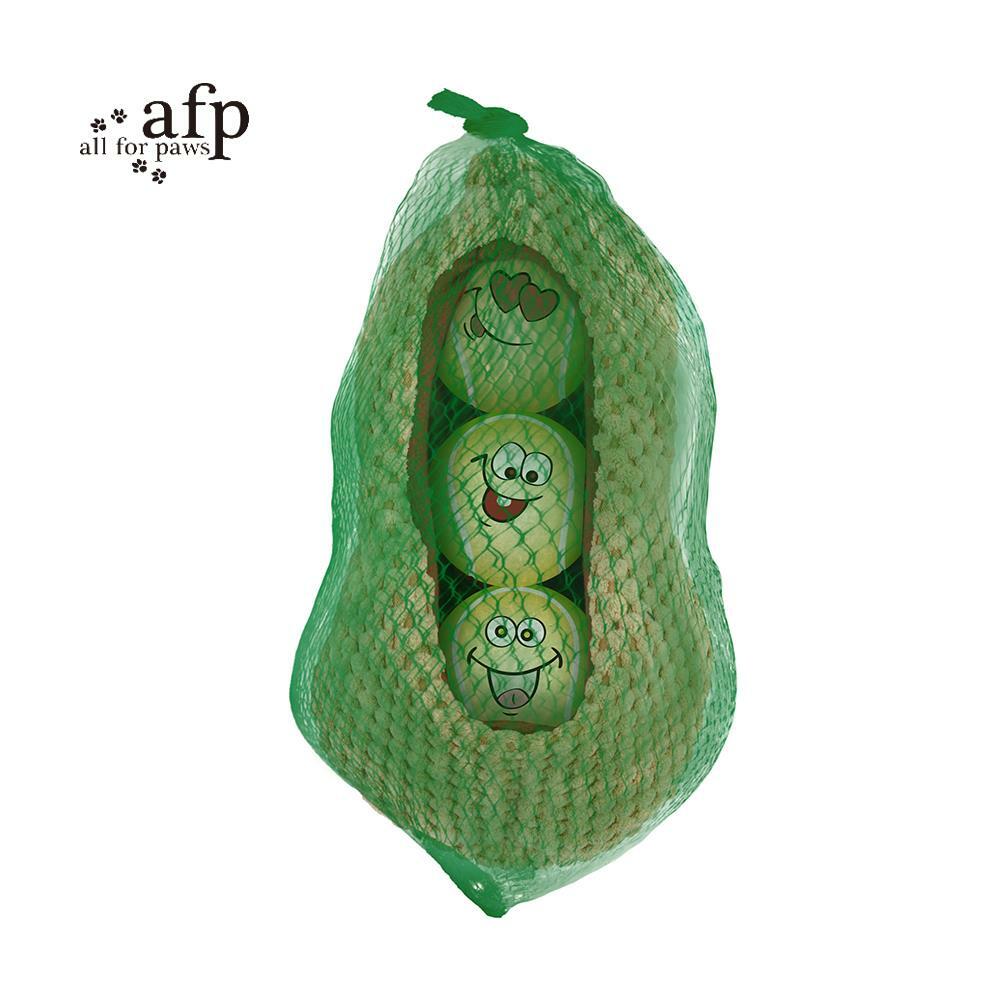 【all for paws】美國AFP犬用玩具 多元球系列 -豌豆球寶/花生球寶/玉米球寶