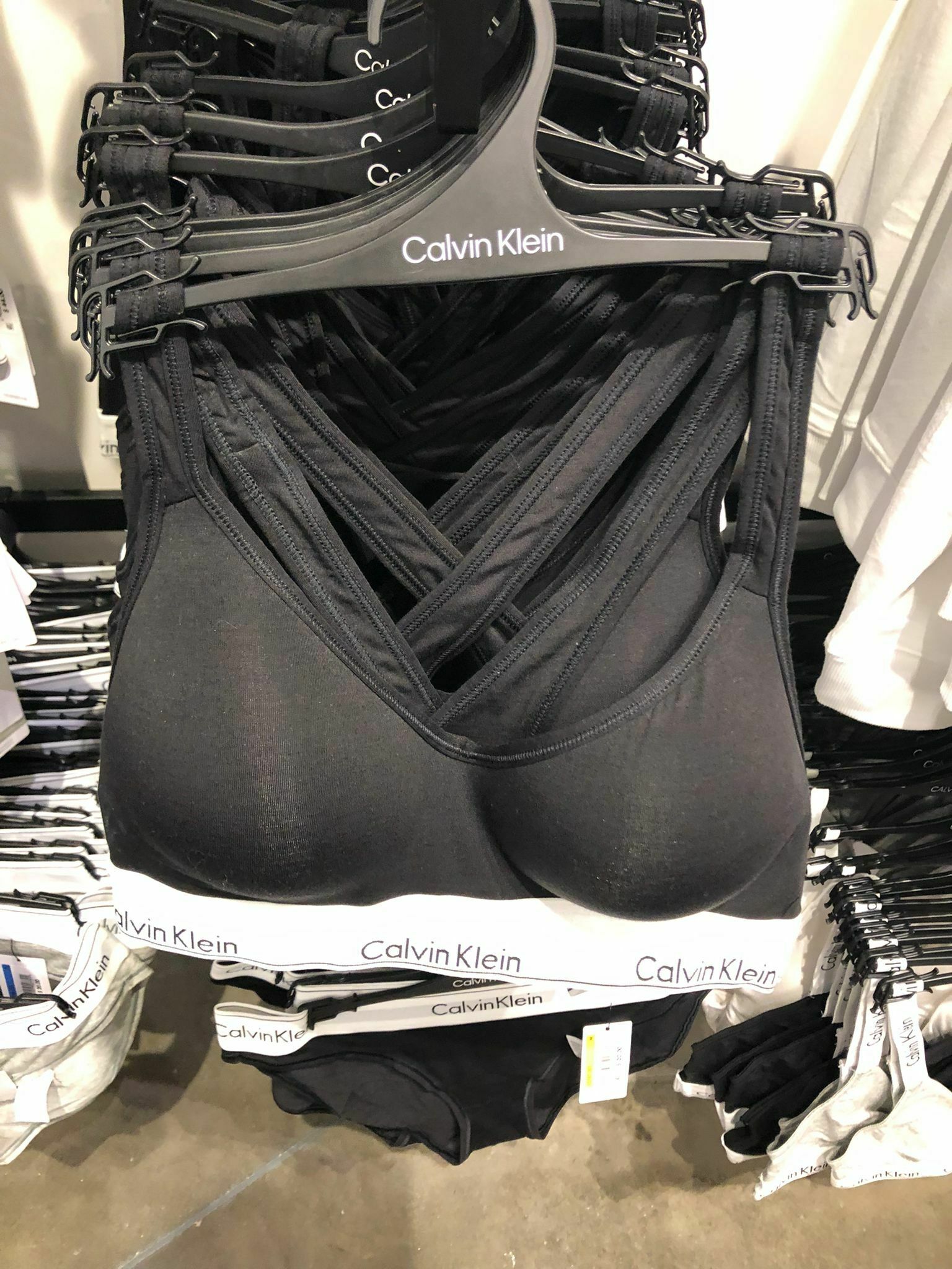 [S] CALVIN KLEIN QF1654-001 MODERN COTTON BRALETTE LIFT,BLACK, QF1654-001 (SCK31)