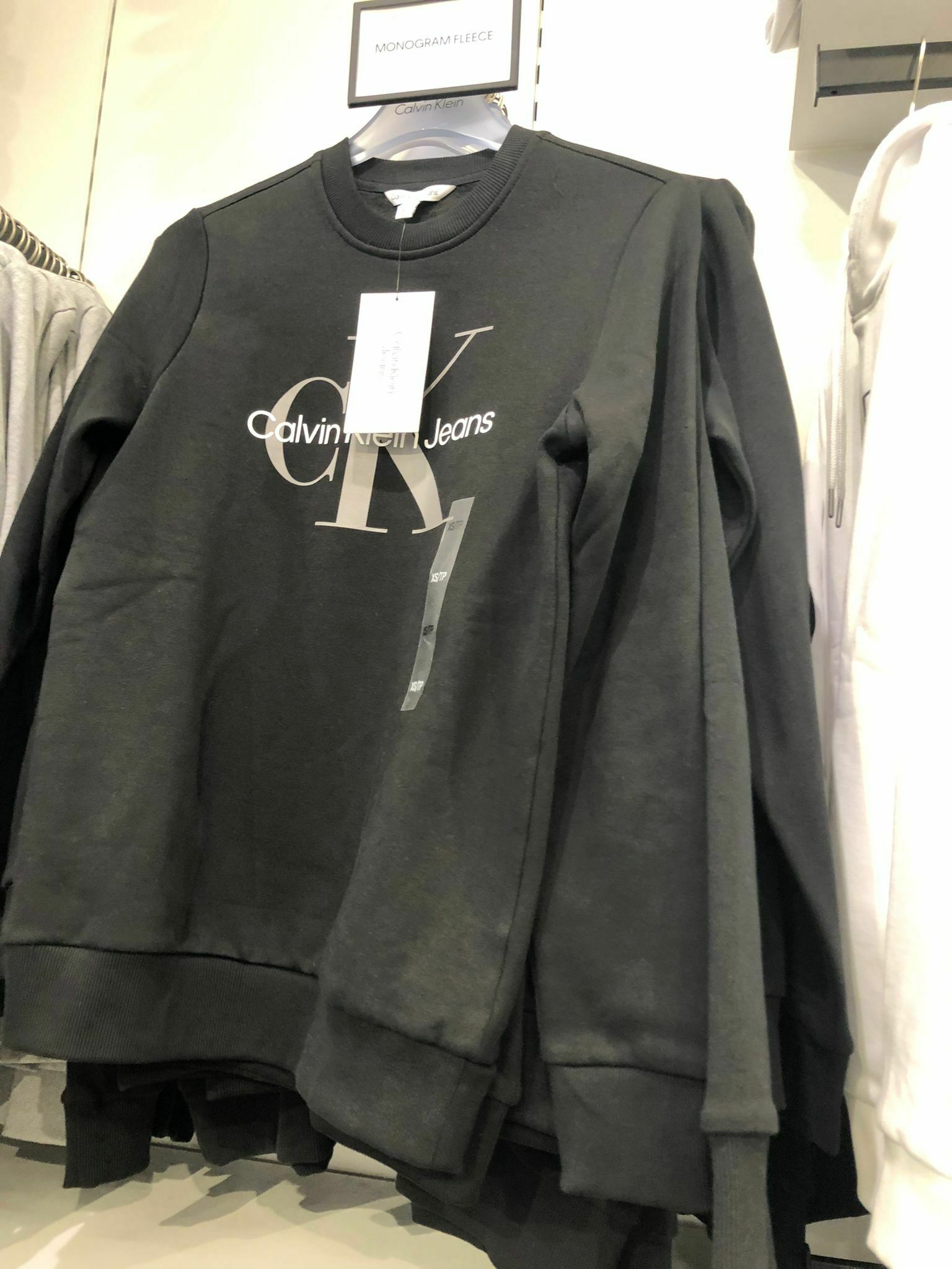 [S] CALVIN KLEIN CALVIN KLEIN JEANS LOGO SWEATSHIRT, BLACK, SP40567899-40200GP010 (SCK36)