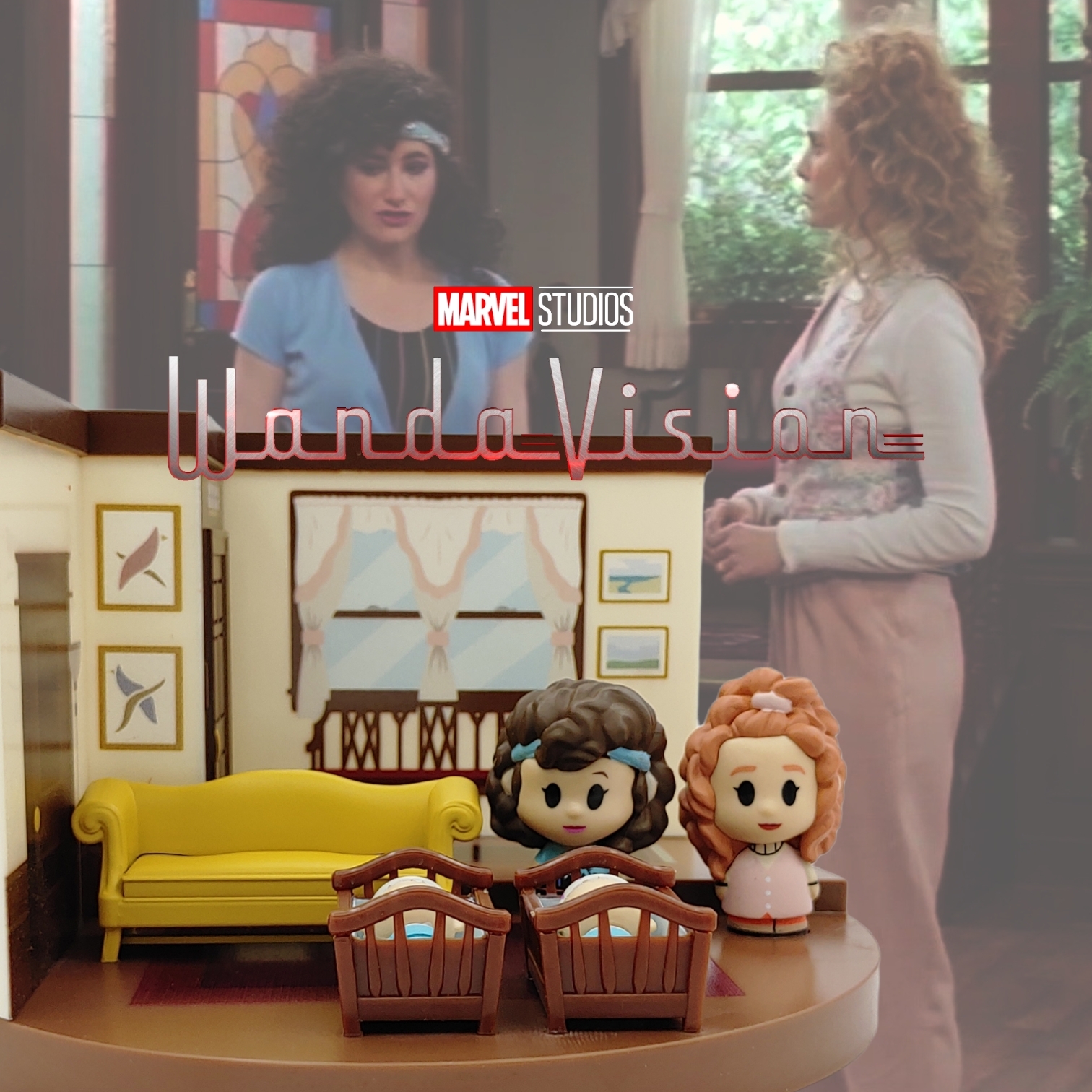 FUNKO POP<溫黛與幻視>溫黛與阿嘉莎(80年代小場景)