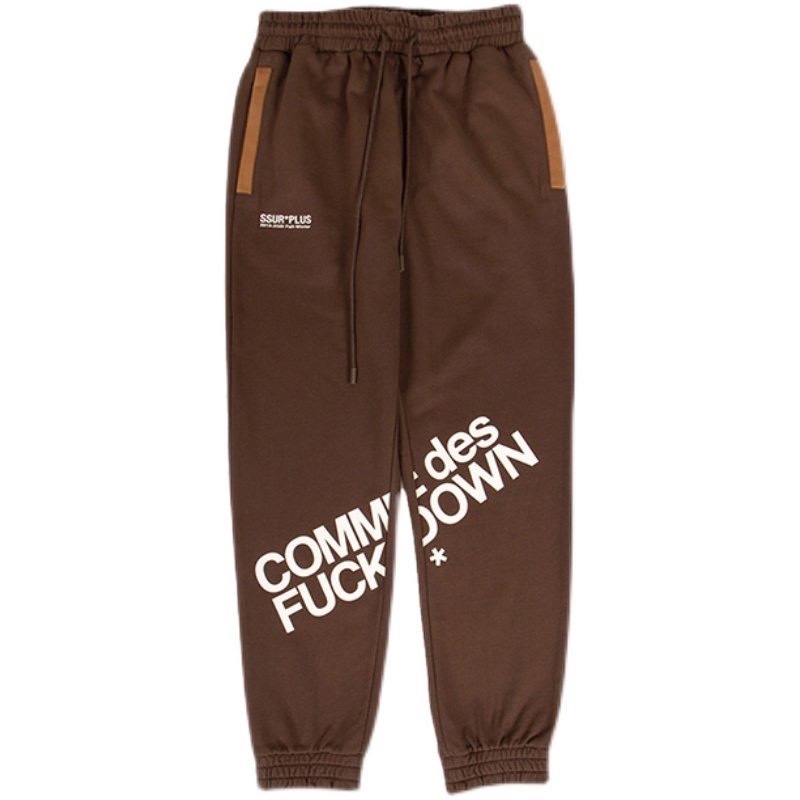SSUR PLUS 字體CDFD 大LOGO 縮口 長褲