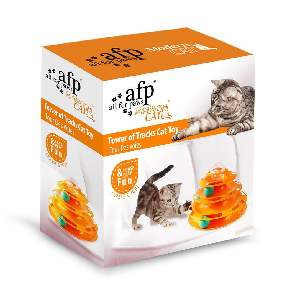 【all for paws】美國AFP貓用玩具 潮貓隧道系列 -螺旋隧道球塔