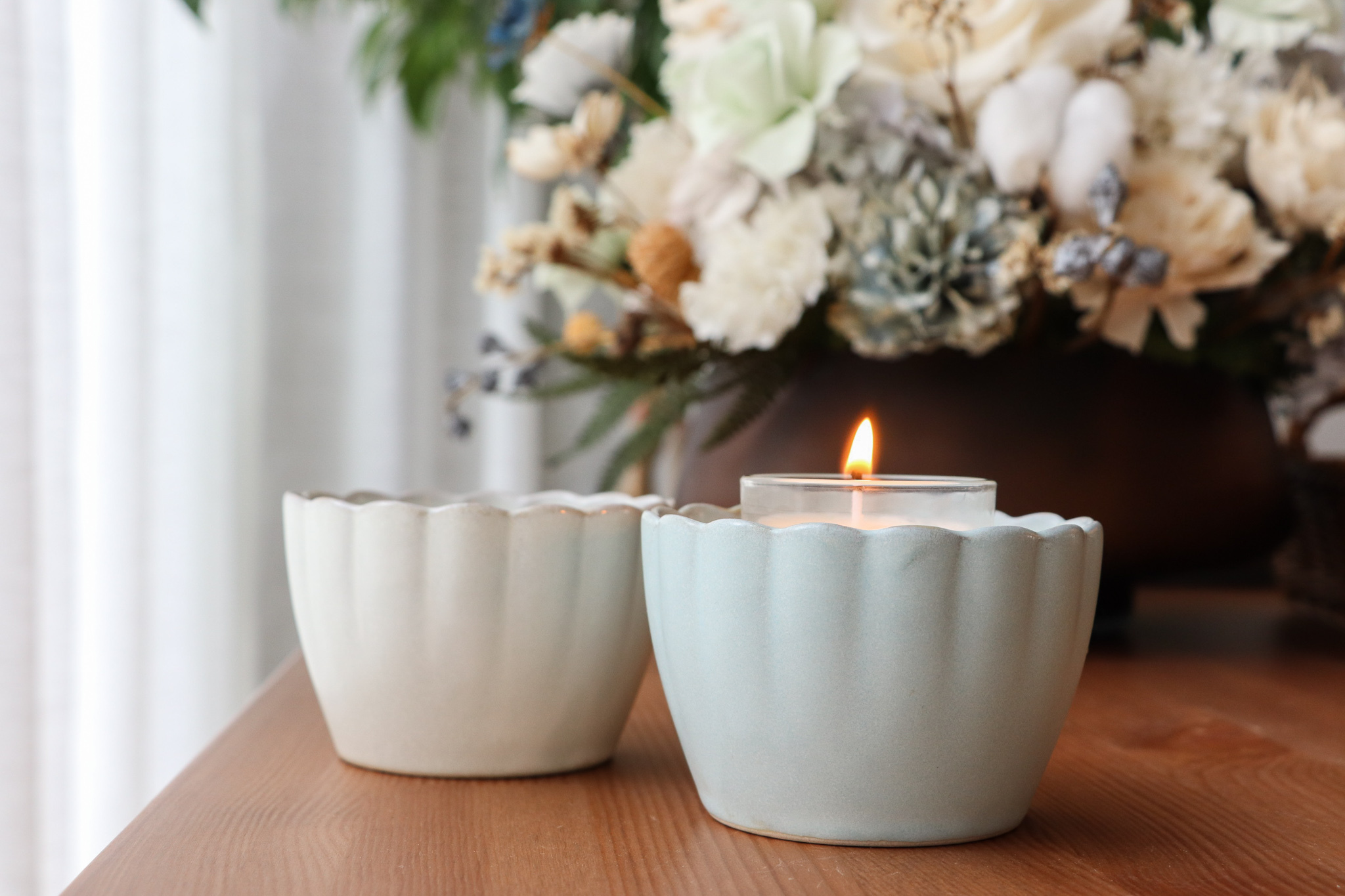 Aito 瀨戶燒 Hana系列 蠟燭杯 小缽