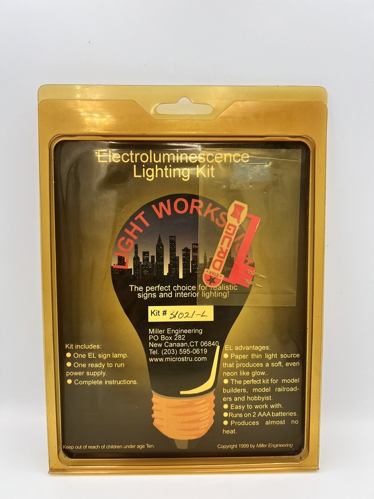 Micro Structures 31021-L 藥局 霓紅燈.會亮