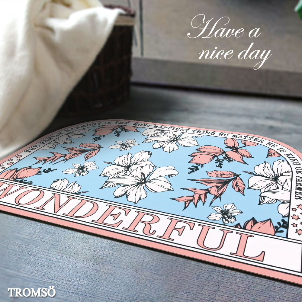 科技絨舒柔吸水地墊-凡爾賽花園BS-825