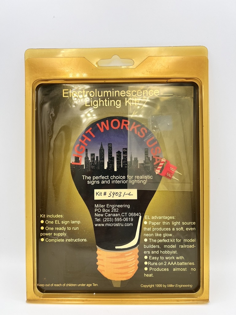 Micro Structures 34031-L 理髮廳 霓紅燈.會亮