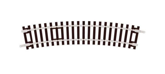 Peco ST-220 HO規 Standard Curve R1 22.5度 371mm 彎軌