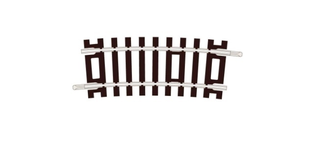 Peco ST-222 HO規 Half Curve R1 11.25度 371mm 彎軌