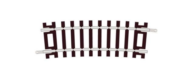 Peco ST-227 HO規 Half Curve R2 45度 438mm 彎軌