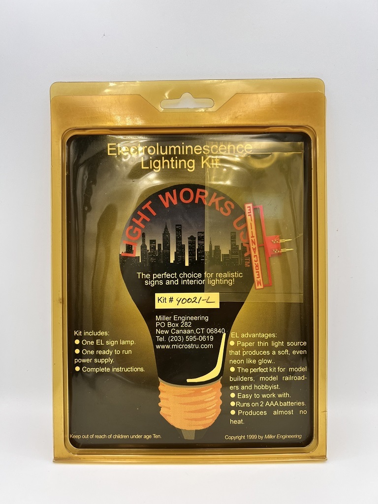 Micro Structures 40021-L Mercantile 商辦 霓紅燈.會亮