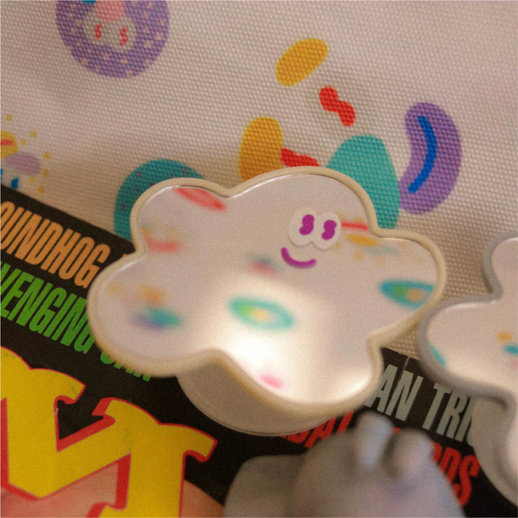 Kingjun｜絕版｜鏡面氣囊手機支架｜星星