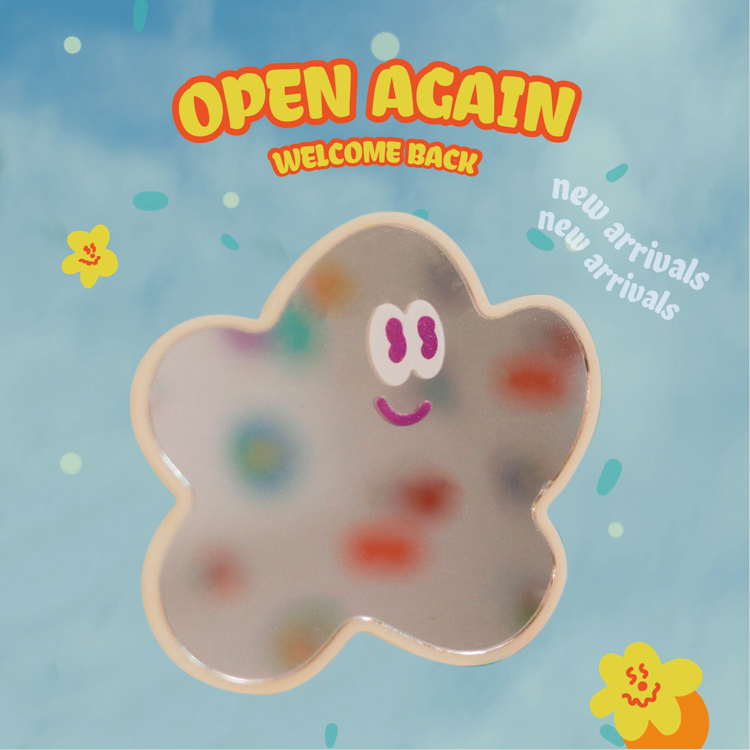 Kingjun｜絕版｜鏡面氣囊手機支架｜星星