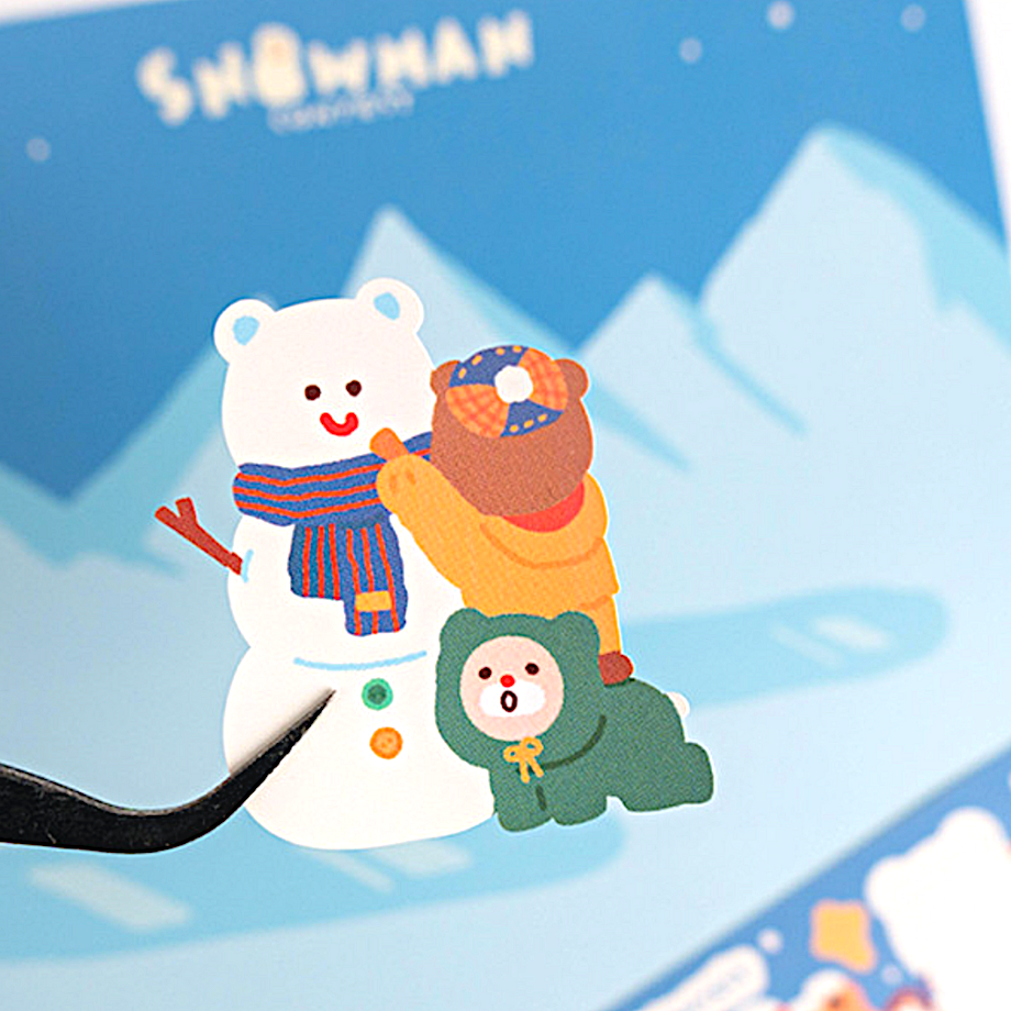 Khakiz Sticker－Snowman Contest (Korean Stationery Brand)