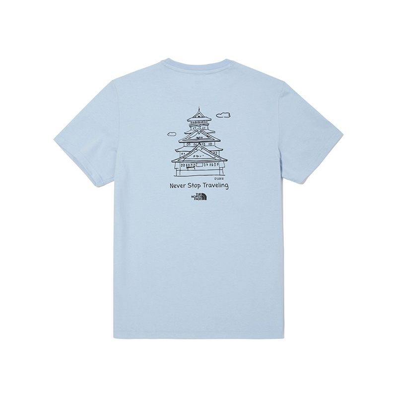The North Face 大阪地區限定 短袖 天藍 男女款 TNF-15 [台灣現貨]