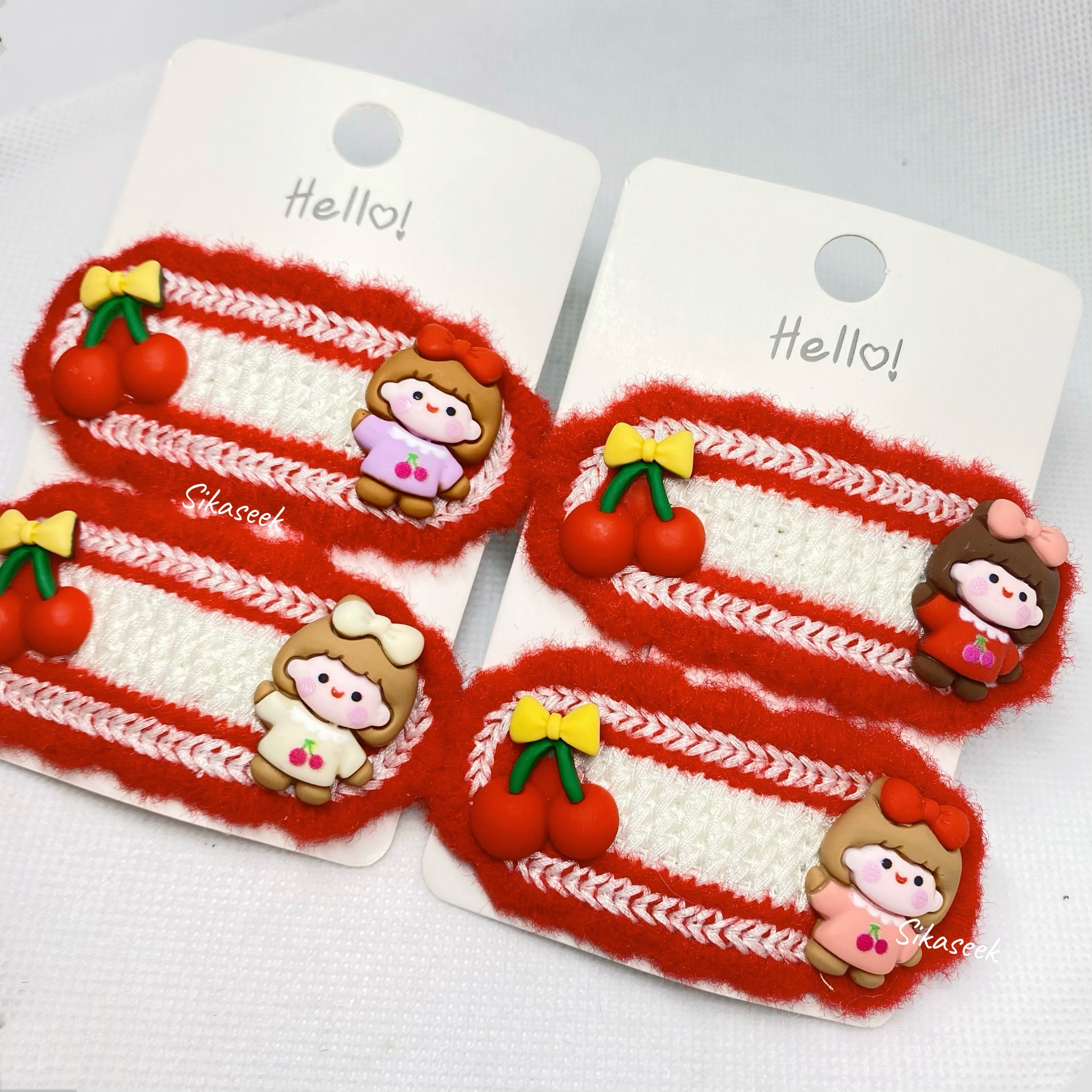 車厘子女孩髮夾