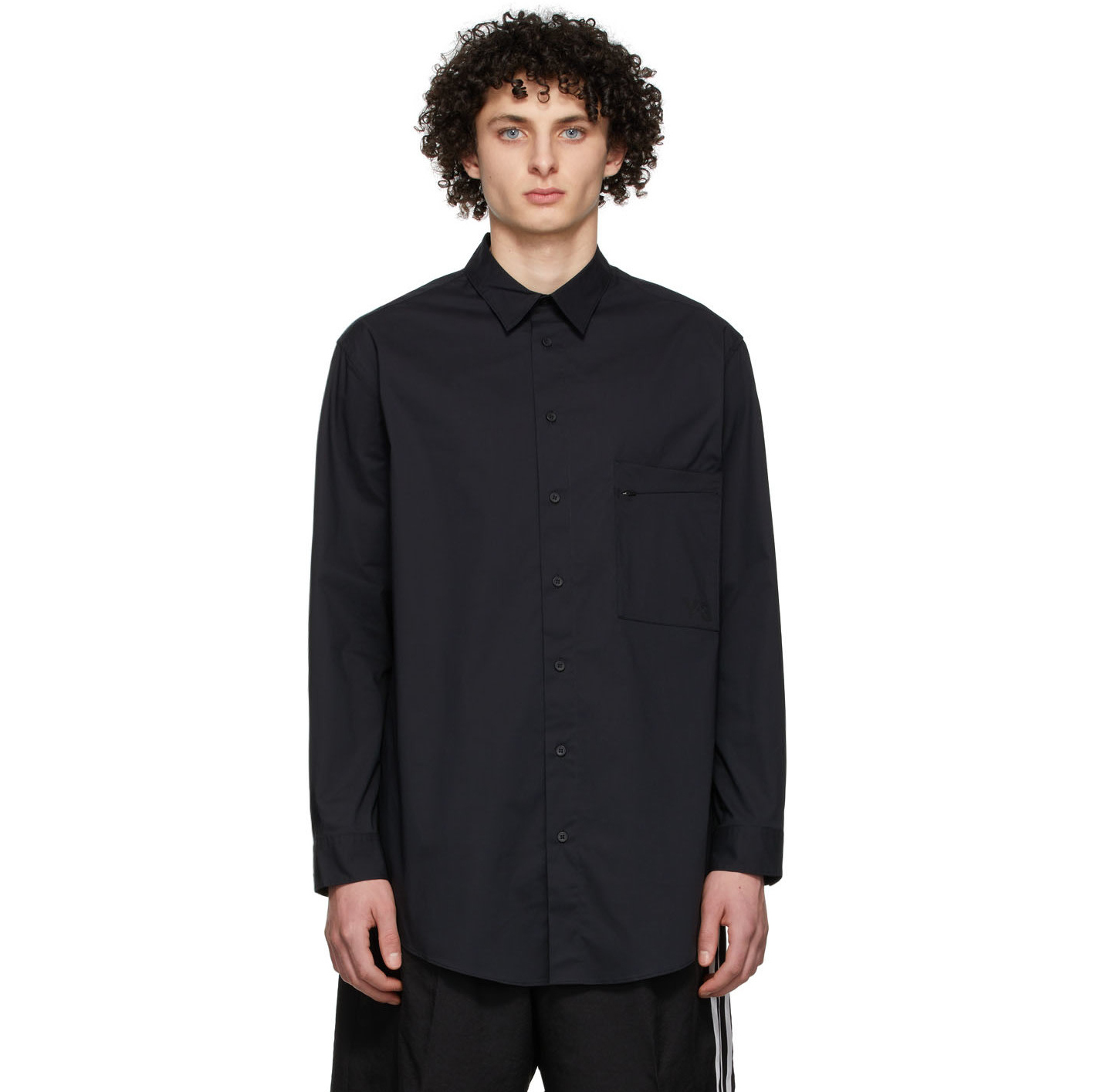 【 Y-3 M CL CL SHIRT 頂級長版襯衫 - 黑 】
