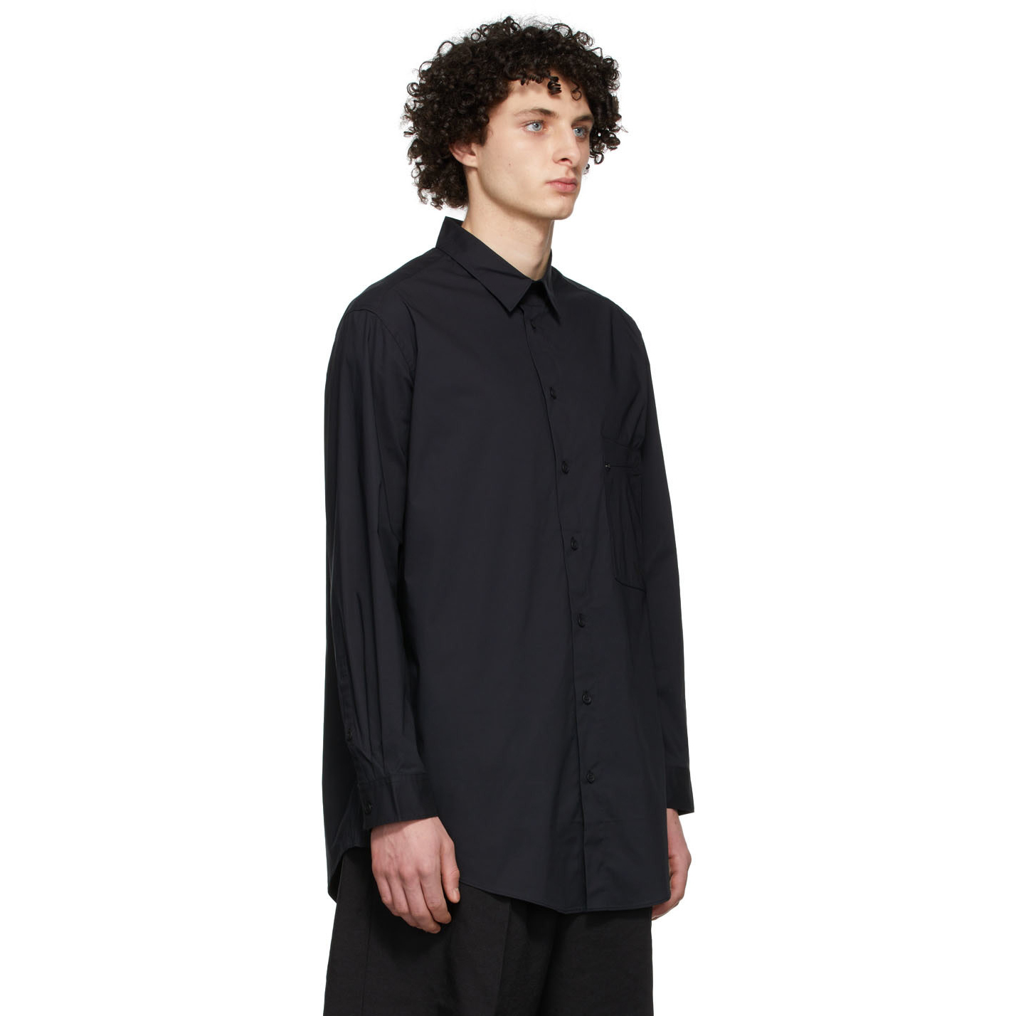【 Y-3 M CL CL SHIRT 頂級長版襯衫 - 黑 】