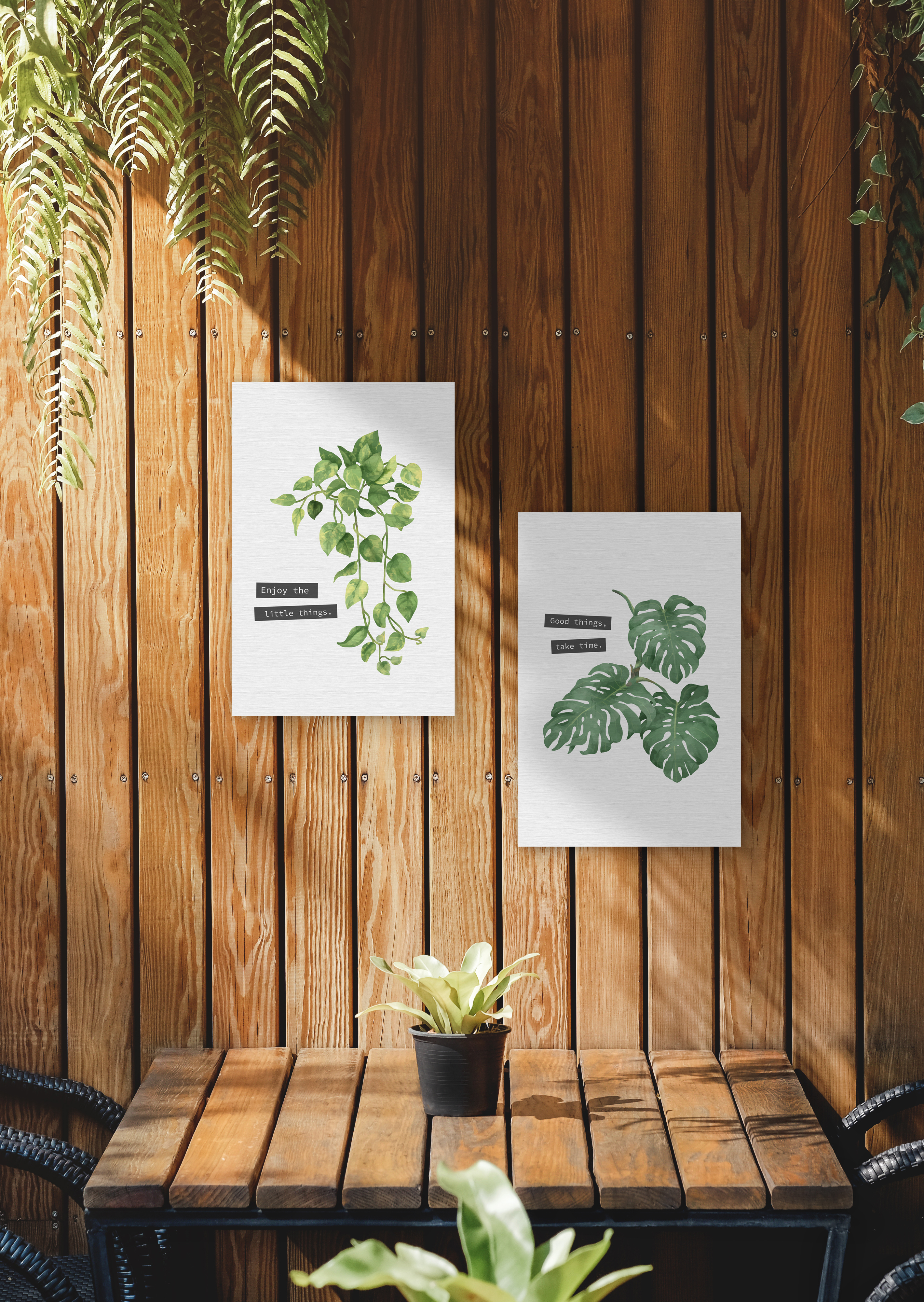 無框畫 - 一葉知心