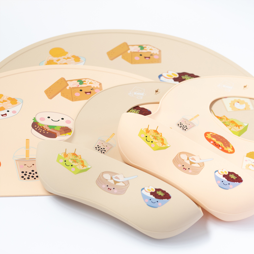 台灣小吃矽膠餐墊【多款】-新加坡Little Bearnie 小貝尼兒童矽膠餐具