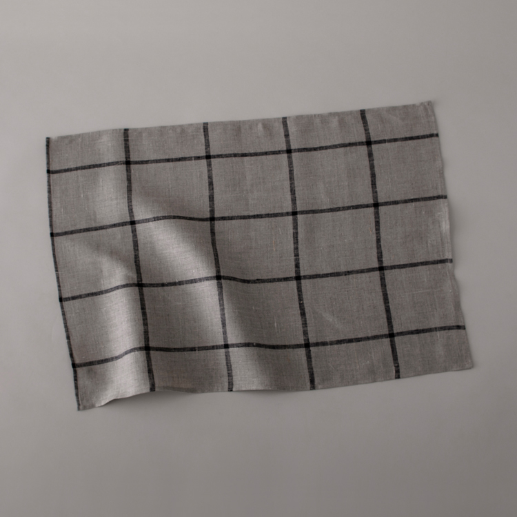 Lino e Lina 方格子非水洗亞麻家事布