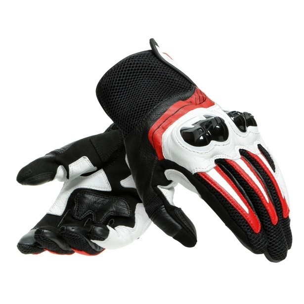 DAINESE MIG 3 UNISEX GLOVES  Black/White/Lava-Red 黑色/白色/熔岩紅色
