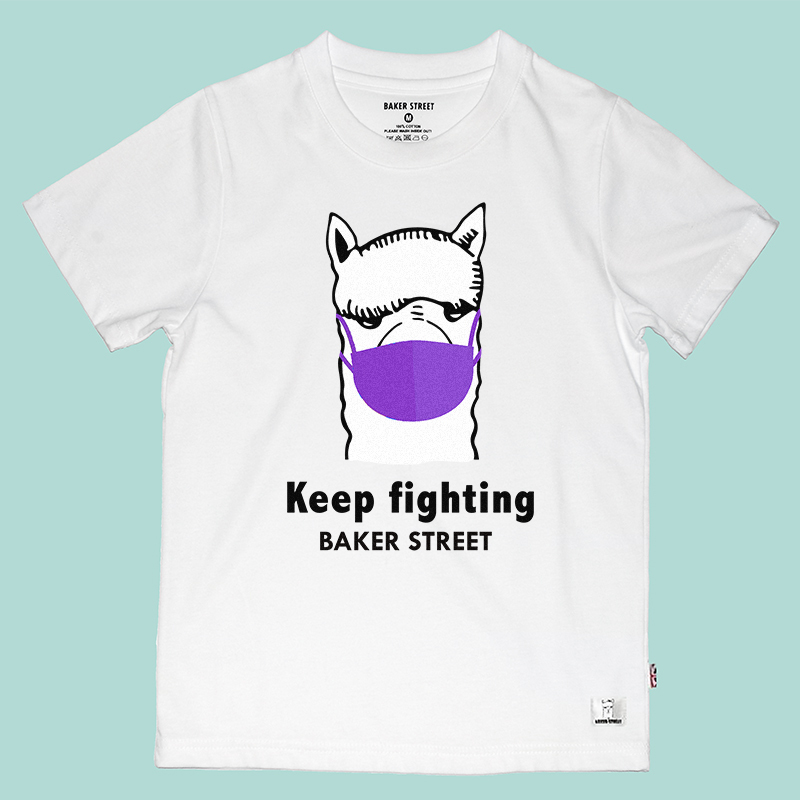 Alpaca Wear Purple Mask  童裝短T
