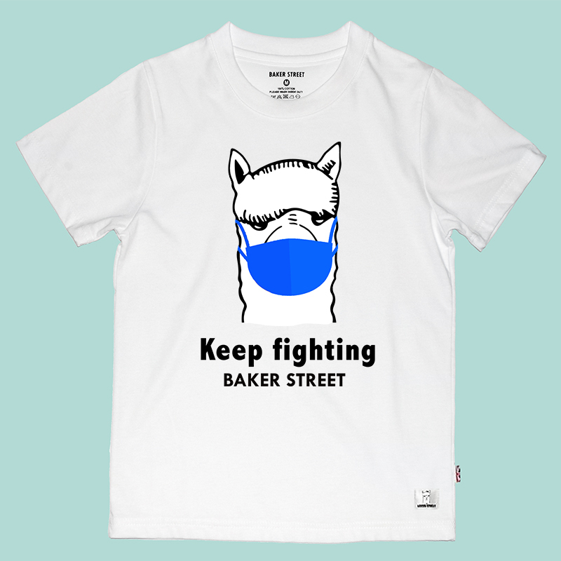 Alpaca Wear Blue Mask  童裝短T