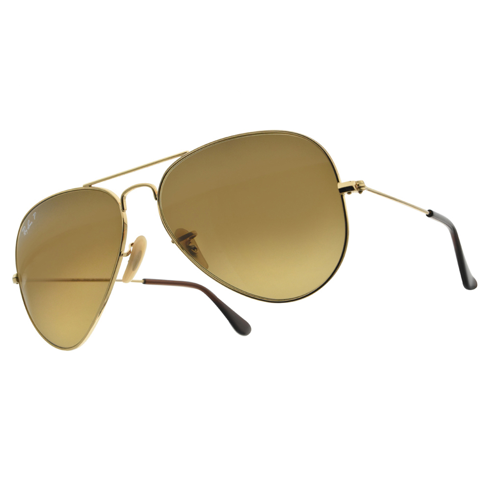 【RayBan】RB3025 001M2-58mm 雙槓飛官款太陽眼鏡 (偏光鏡片)