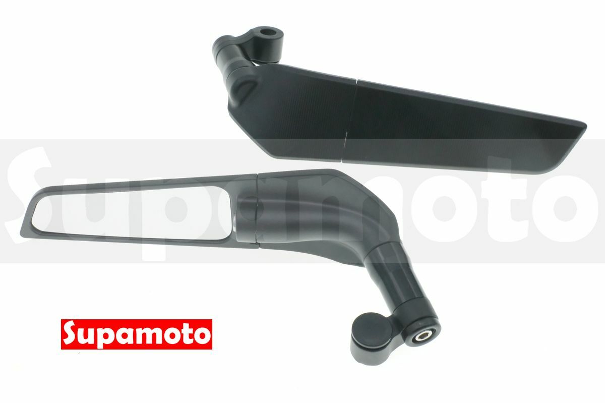 -Supamoto- 定風翼 後照鏡 M66 通用 改裝 後視鏡 裸把 仿賽 前移 速可達 檔車 擾流 破風