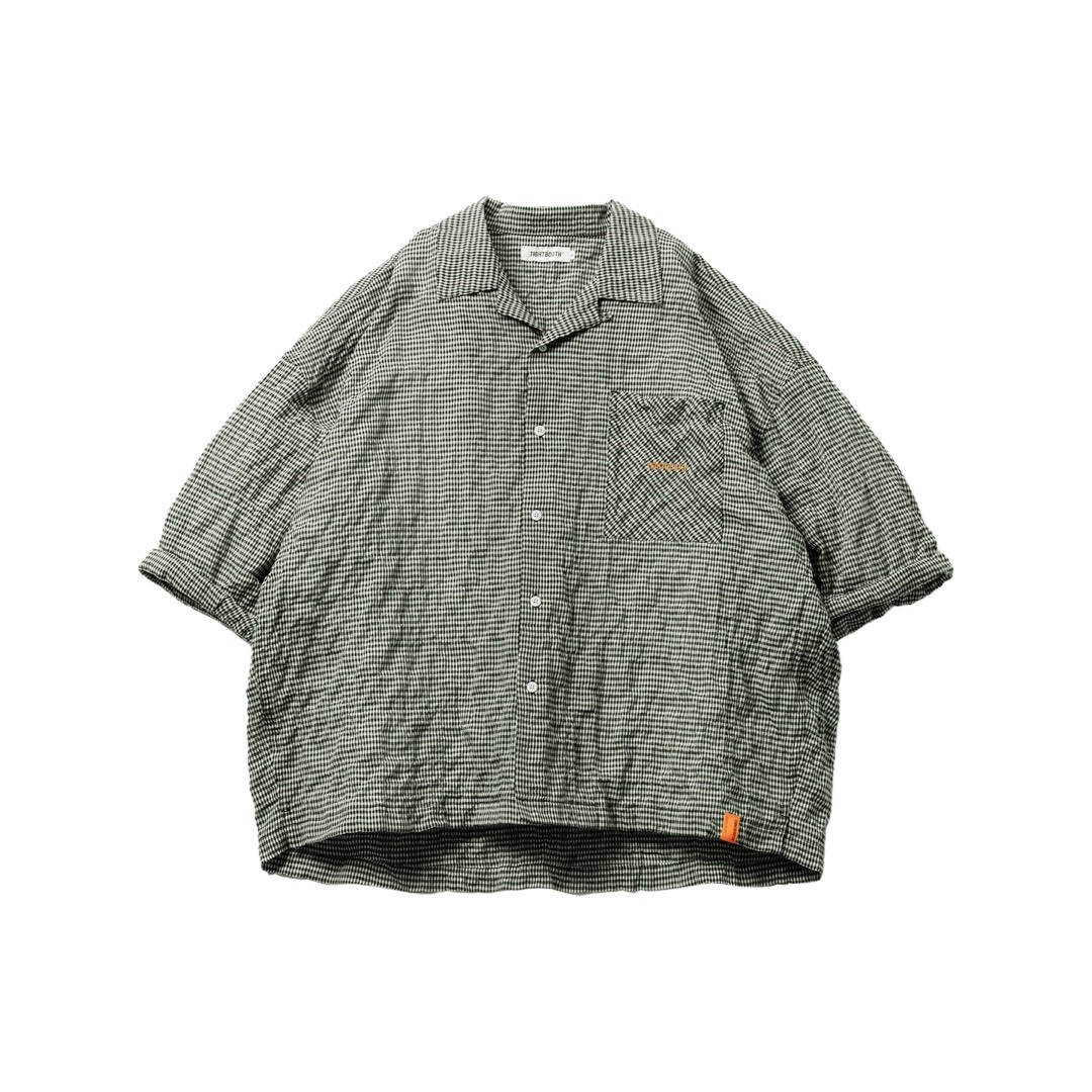 TIGHTBOOTH - GINGHAM ROLL UP SHIRT / 2 COLORS