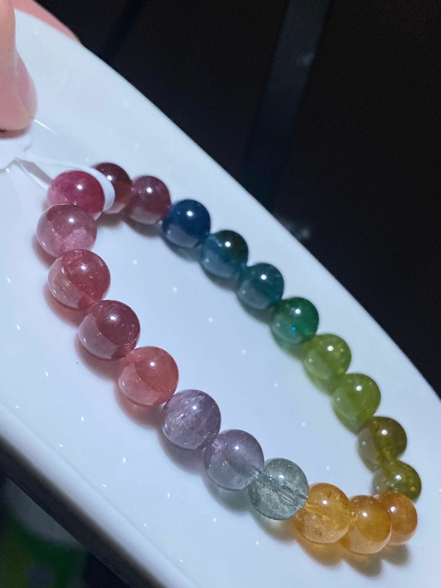 8.8-9mm高質彩虹碧璽(A)