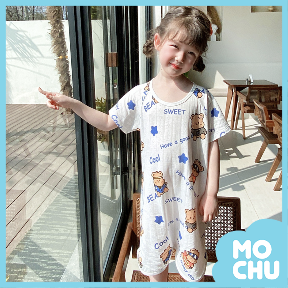 竹纖維防踢睡裙(嗨皮熊)