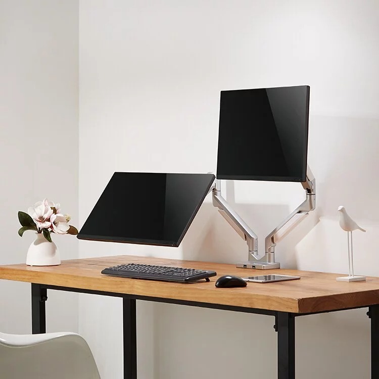 Raymii LS7 鋁合金氣壓式雙螢幕支架 USB3.0