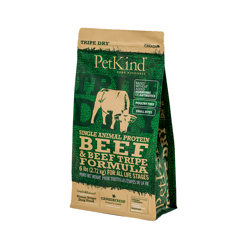 PETKIND TRIPE DRY™  牛草胃及牛肉配方 (6LB/25LB)