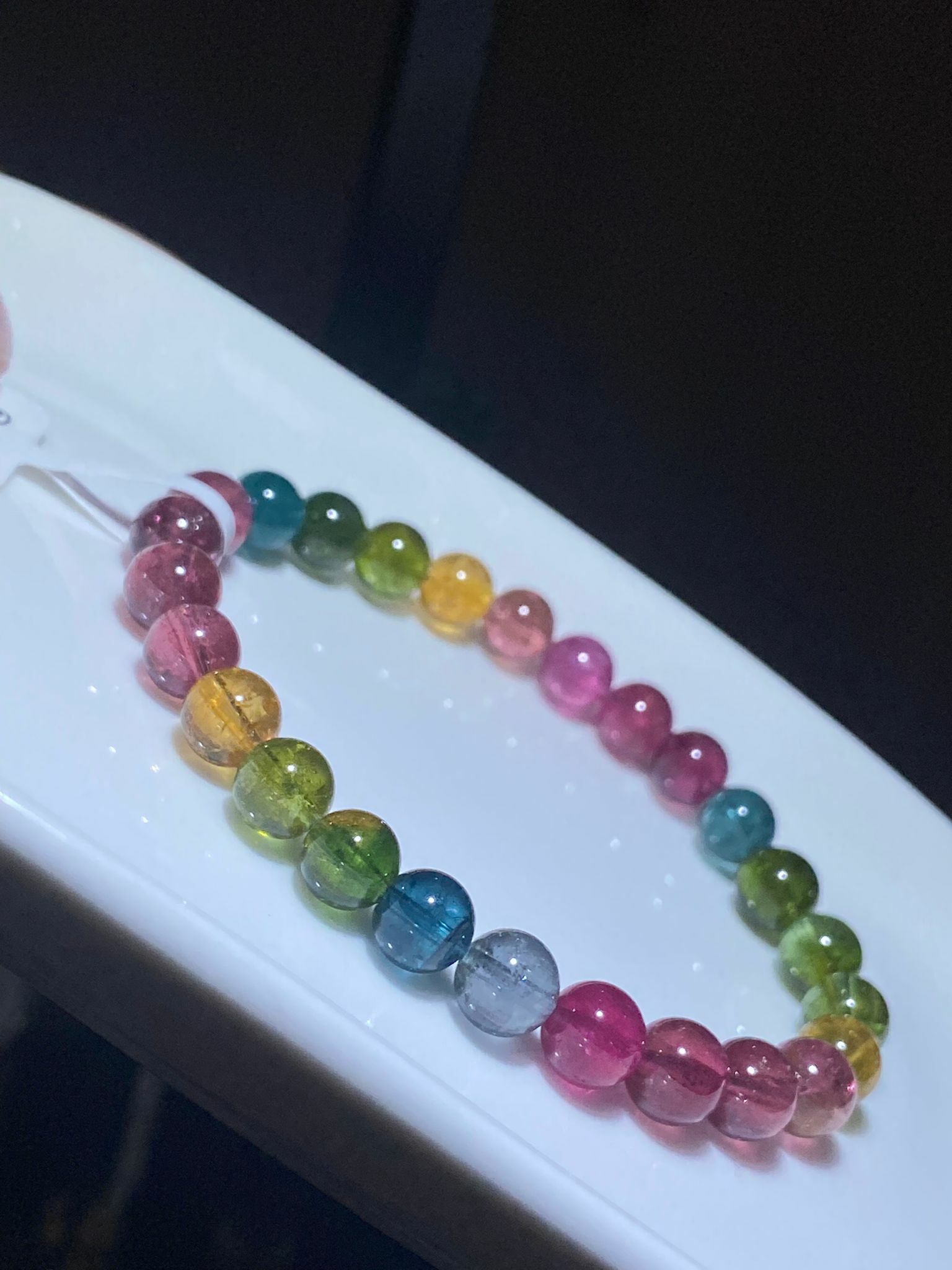 6.6-7mm高質彩虹碧璽(近色標)(A)