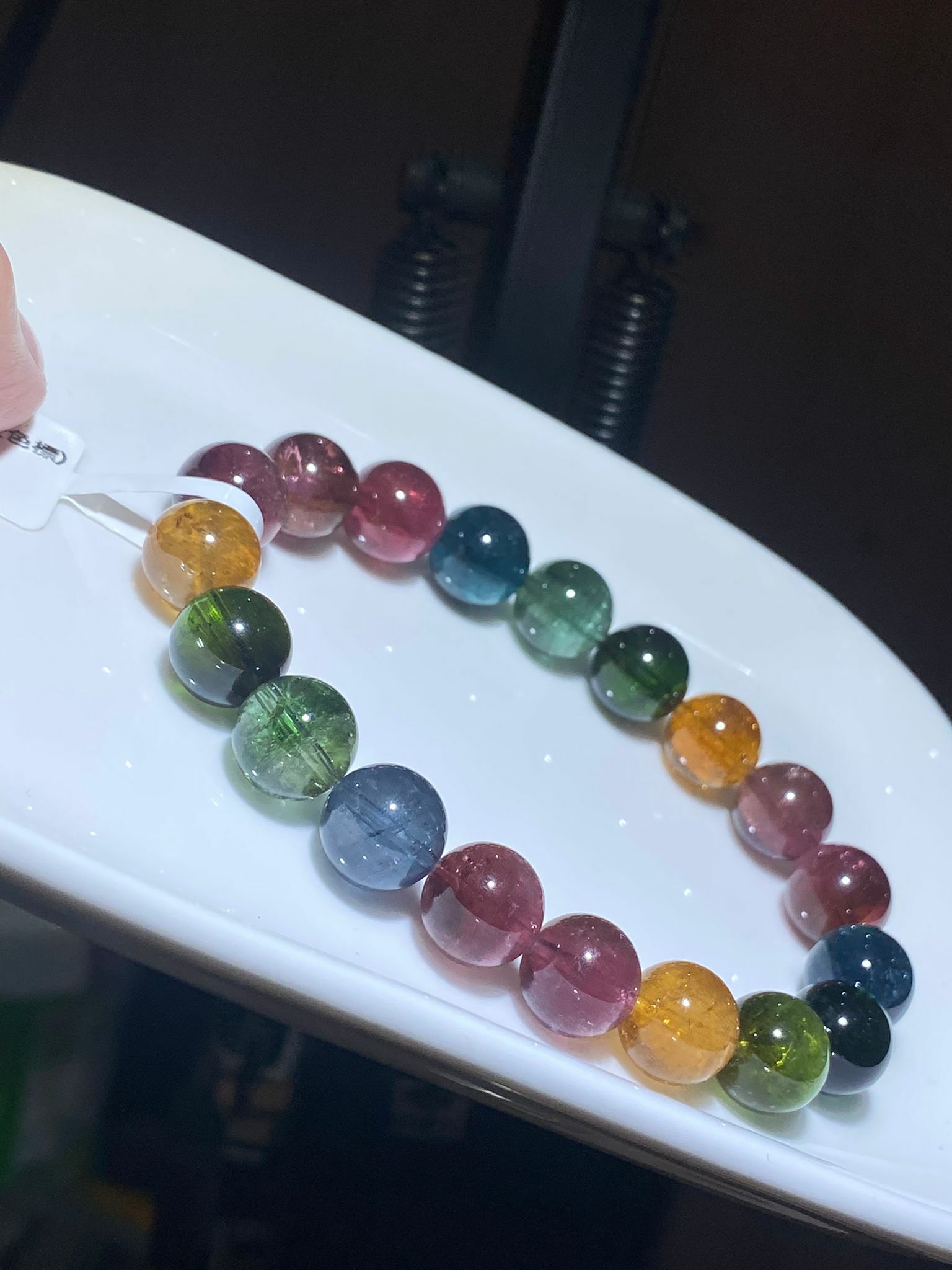 9.8-10mm高質彩虹碧璽(近色標)