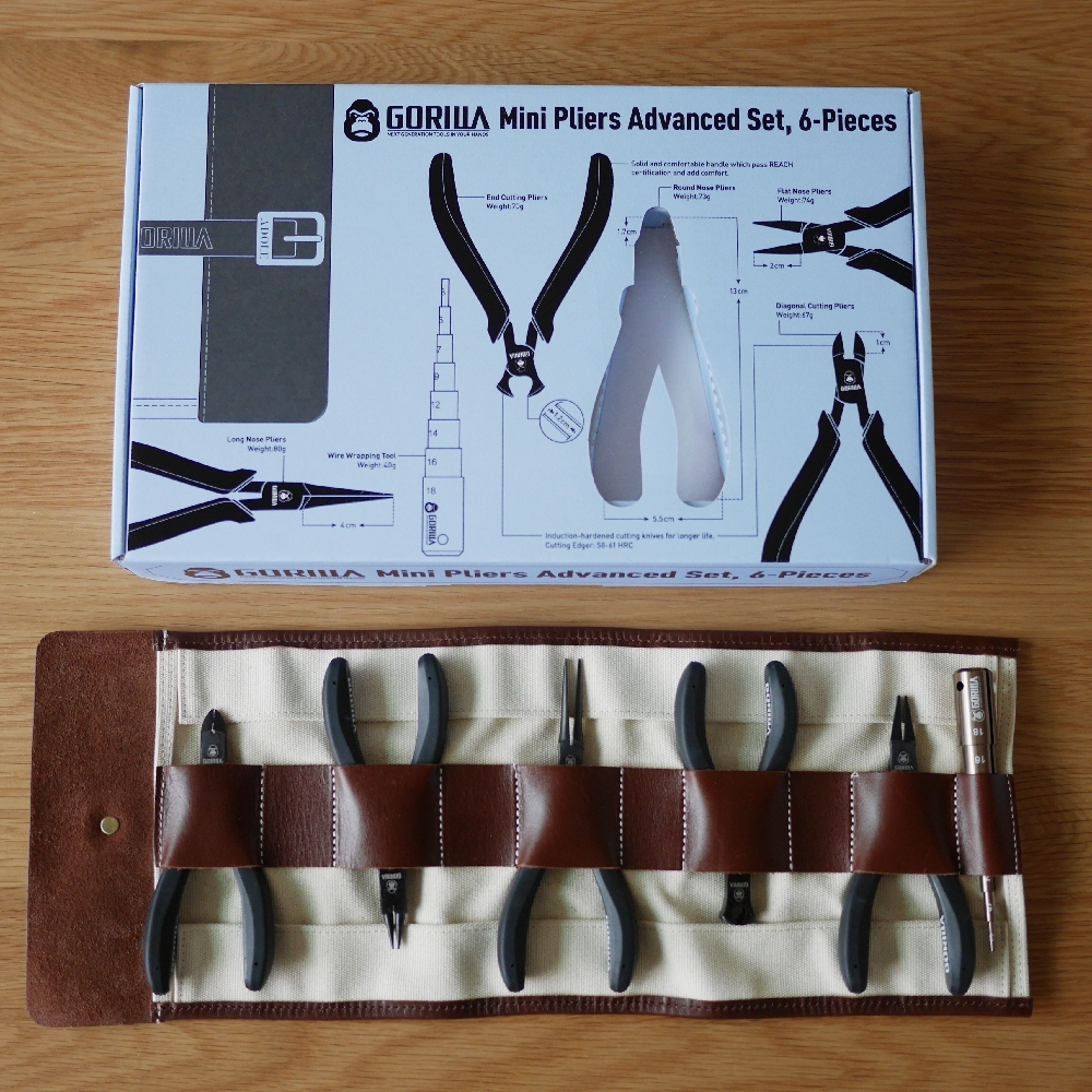 【Gorilla】專業工藝鉗組六入組（斜口鉗 、細尖嘴鉗、 圓嘴鉗、平嘴鉗、頂切鉗、繞線棒)